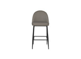 Valent Grey Faux Leather Bar Chair - front
